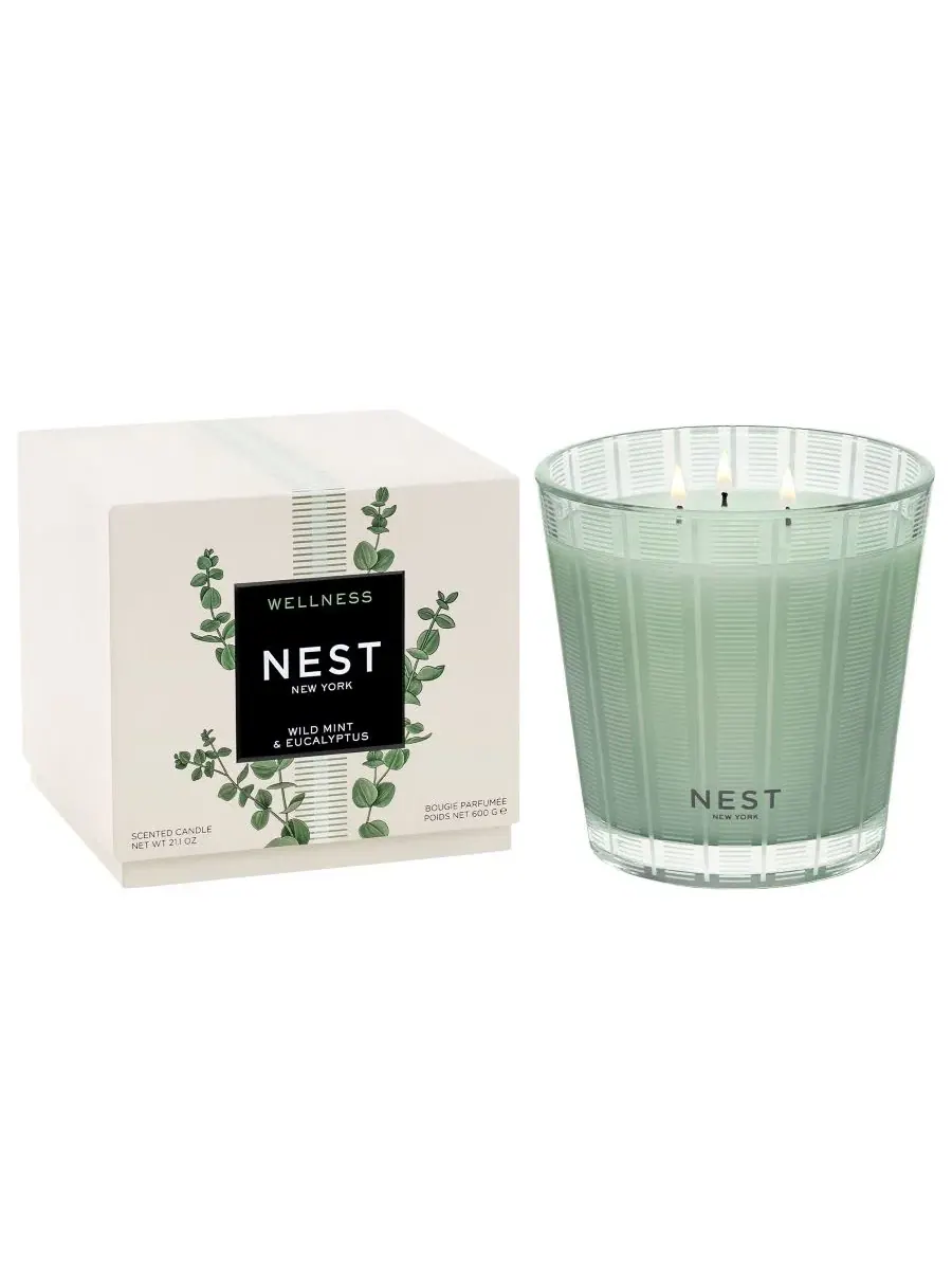Ароматическая свеча Wild Mint & Eucalyptus, 600 г NEST New York — изображение 1 из 1