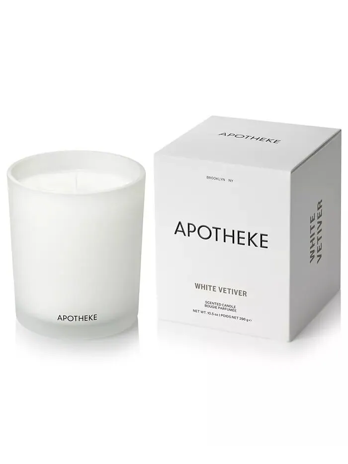 Свеча Белый Ветивер, 10,5 унций APOTHEKE