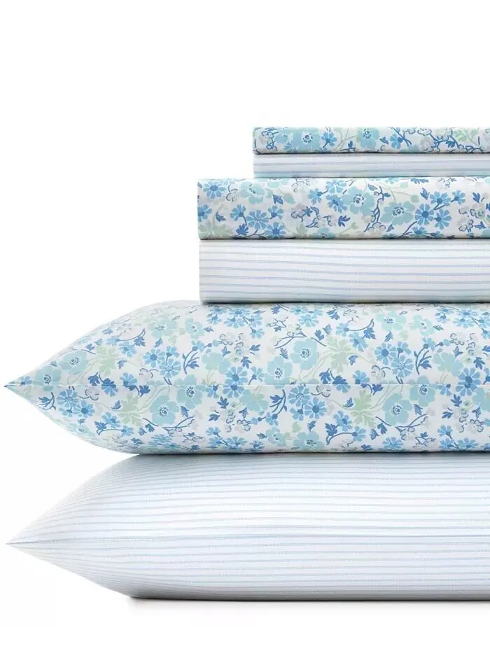 Полоски Jaynie Ticking Stripe, 6 шт. Наборы простыней Laura Ashley