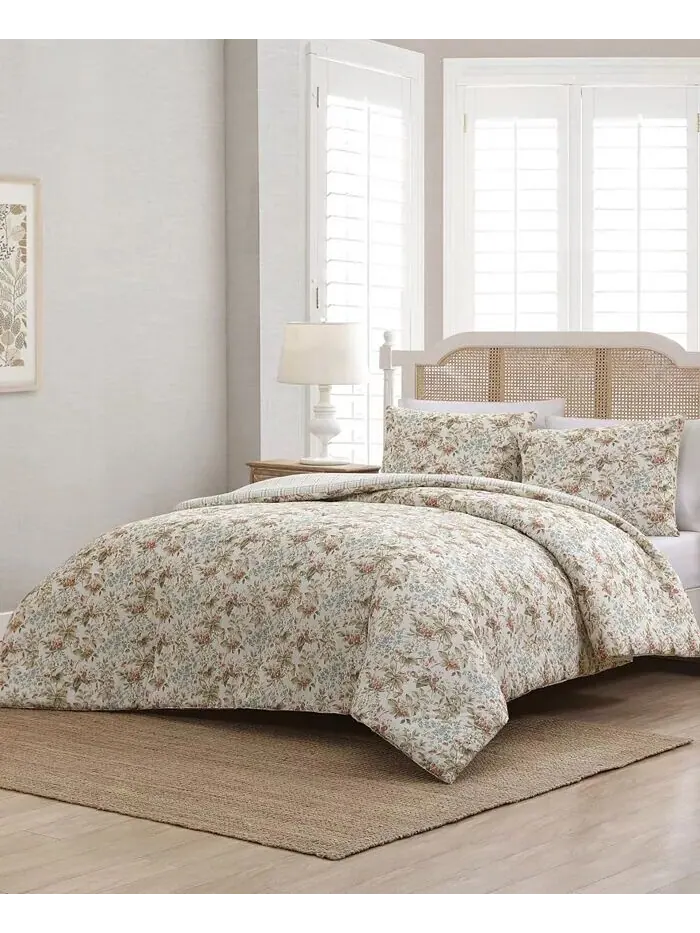 Двусторонний комплект из 2 хлопковых одеял с цветочным принтом Bramble, Twin Laura Ashley — изображение 3 из 9