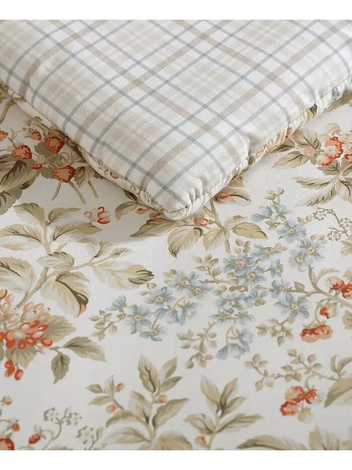 Двусторонний комплект из 2 хлопковых одеял с цветочным принтом Bramble, Twin Laura Ashley — изображение 7 из 9