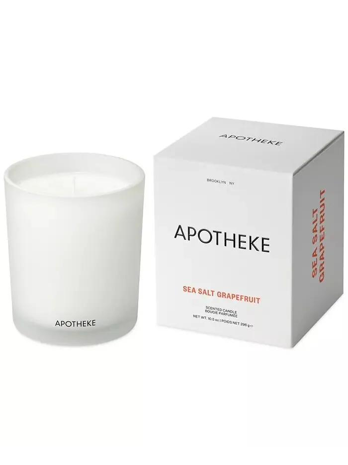 Свеча с морской солью и грейпфрутом, 10,5 унций APOTHEKE — изображение 5 из 6
