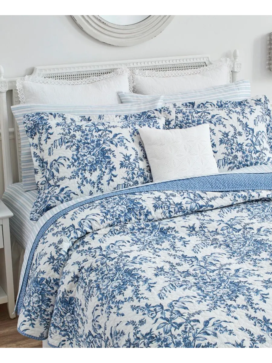 Комплект постельного белья bedford cotton, 3 предмета, двусторонний, размер king. Laura Ashley — изображение 7 из 8
