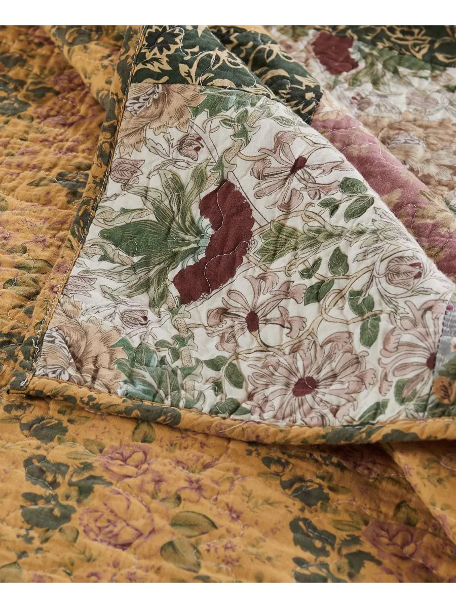 Комплект постельного белья из 3 предметов в стиле антикварный шик с аутентичным лоскутным шитьем — изображение 4 из 4