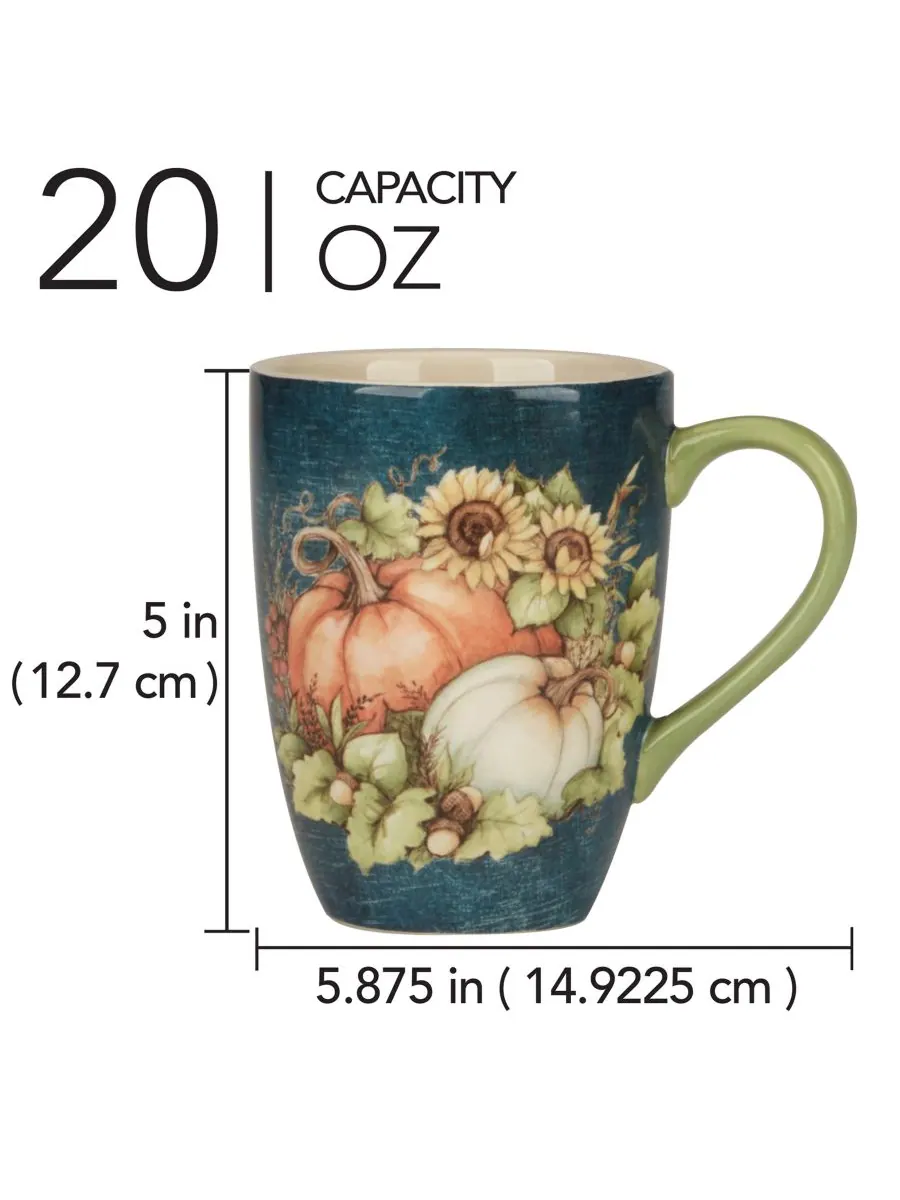 Набор из 4 кружек Autumn Breeze Certified International, цвет micscellan — изображение 2 из 3