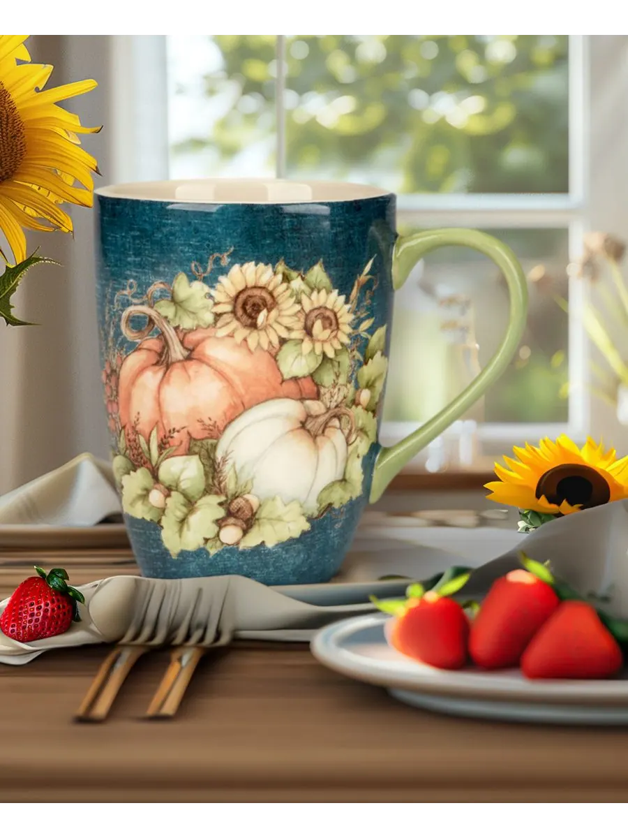 Набор из 4 кружек Autumn Breeze Certified International, цвет micscellan — изображение 3 из 3