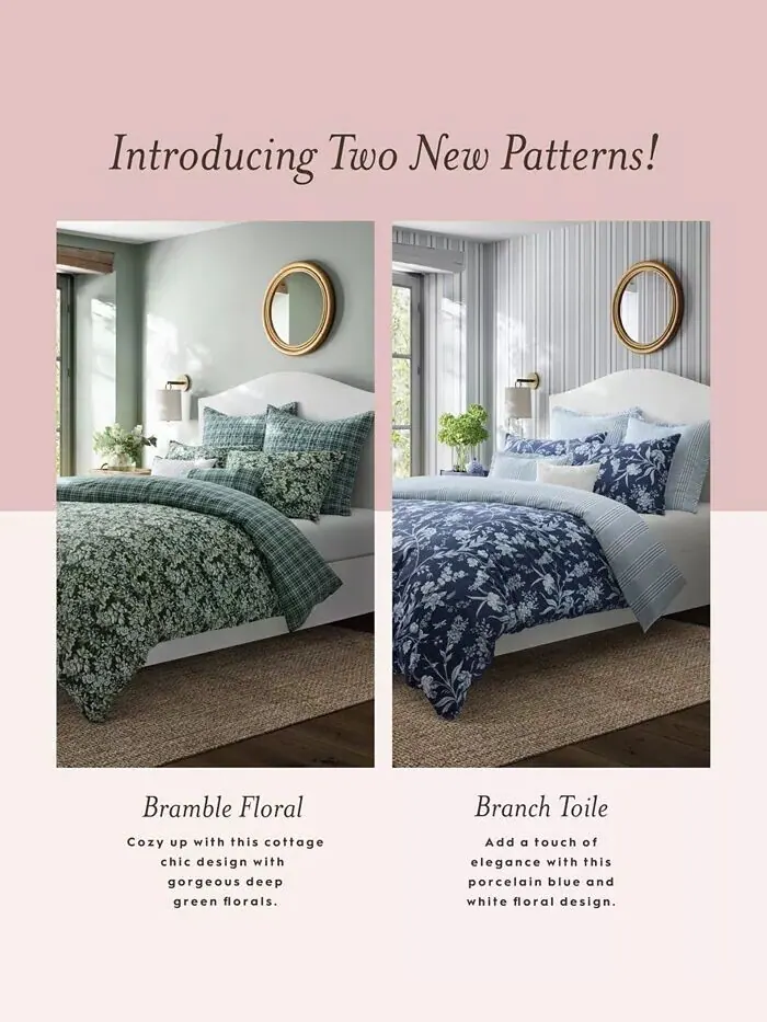 Наборы двусторонних пододеяльников из хлопка с вуалем Branch Toile Laura Ashley — изображение 13 из 14