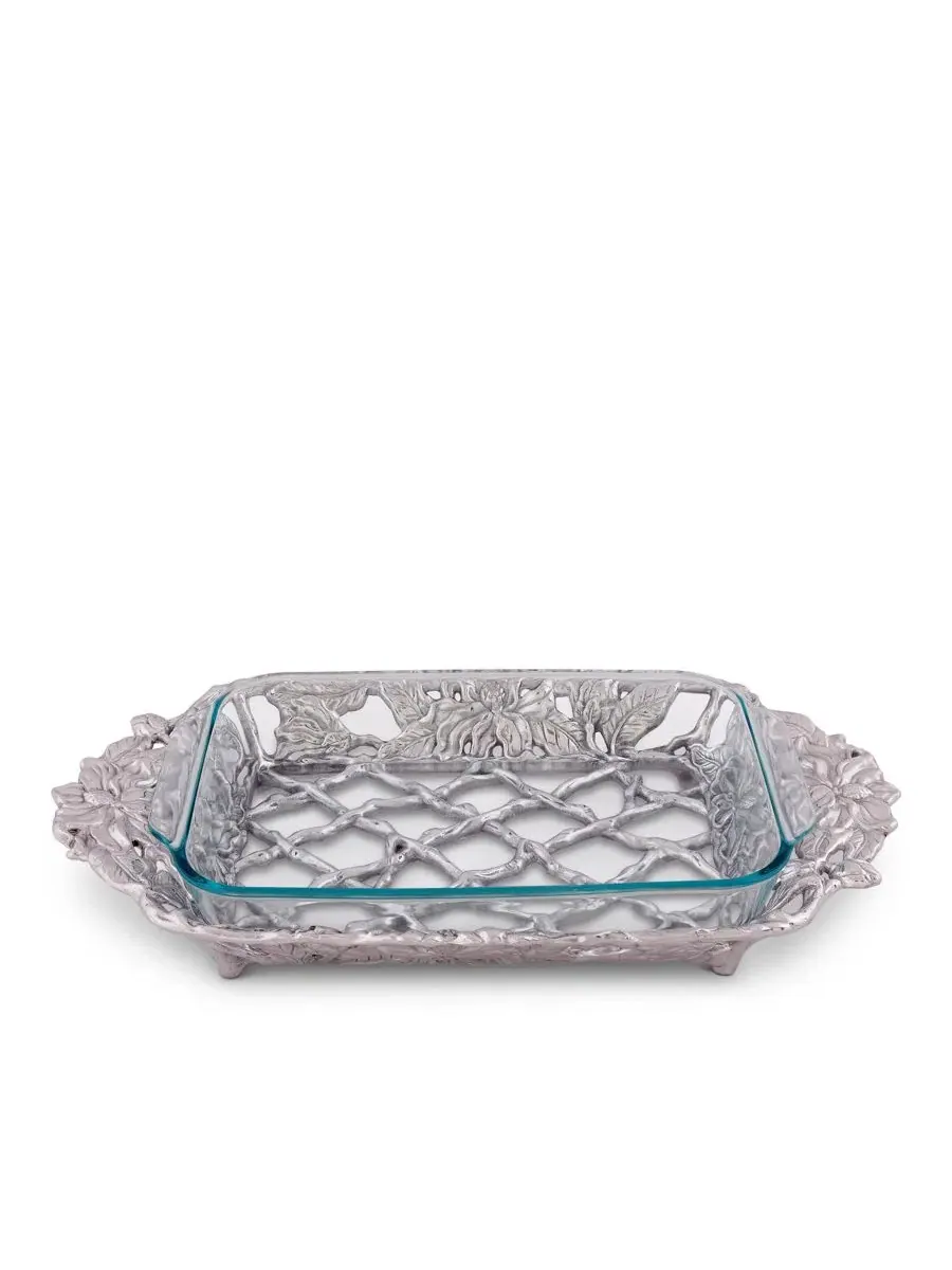 Подставка для формы Pyrex с узором магнолия Arthur Court, W/Pyrex — изображение 2 из 4