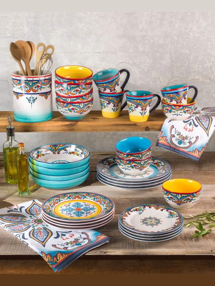 Набор салатных тарелок Zanzibar Euro Ceramica, Invrej 23 — изображение 3 из 4