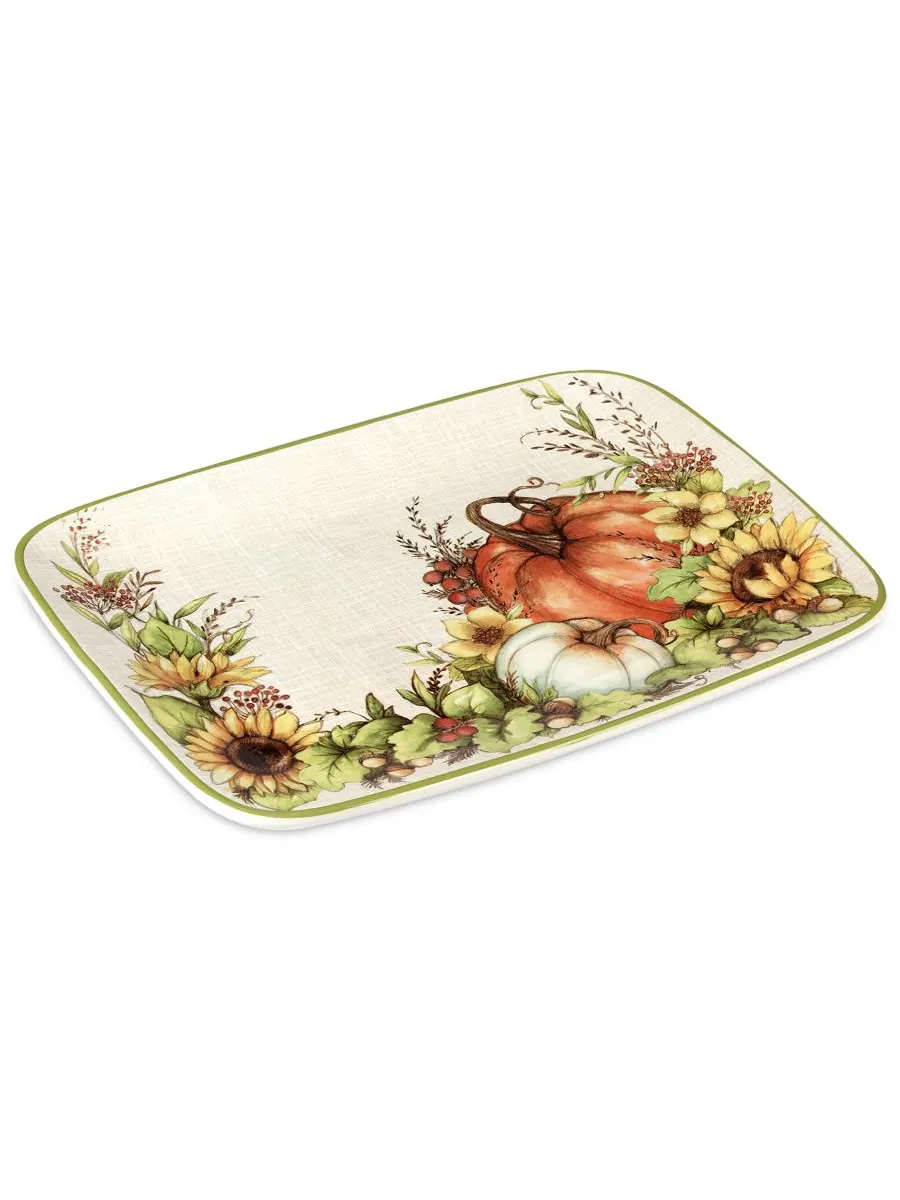 Прямоугольное блюдо «Осенний бриз» Certified International, цвет micscellan