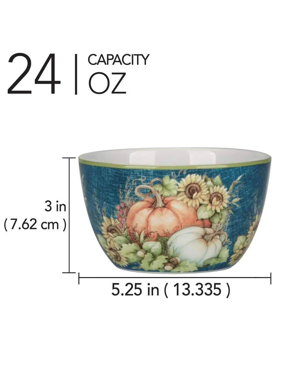 Набор из 4 стаканчиков для мороженого Autumn Breeze Certified International, цвет micscellan — изображение 2 из 3