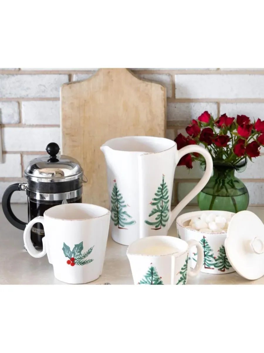 Молочник для завтрака Lastra Holiday Creamer Vietri — изображение 2 из 3, зеленый