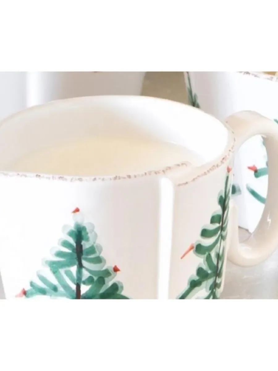 Молочник для завтрака Lastra Holiday Creamer Vietri — изображение 3 из 3, зеленый