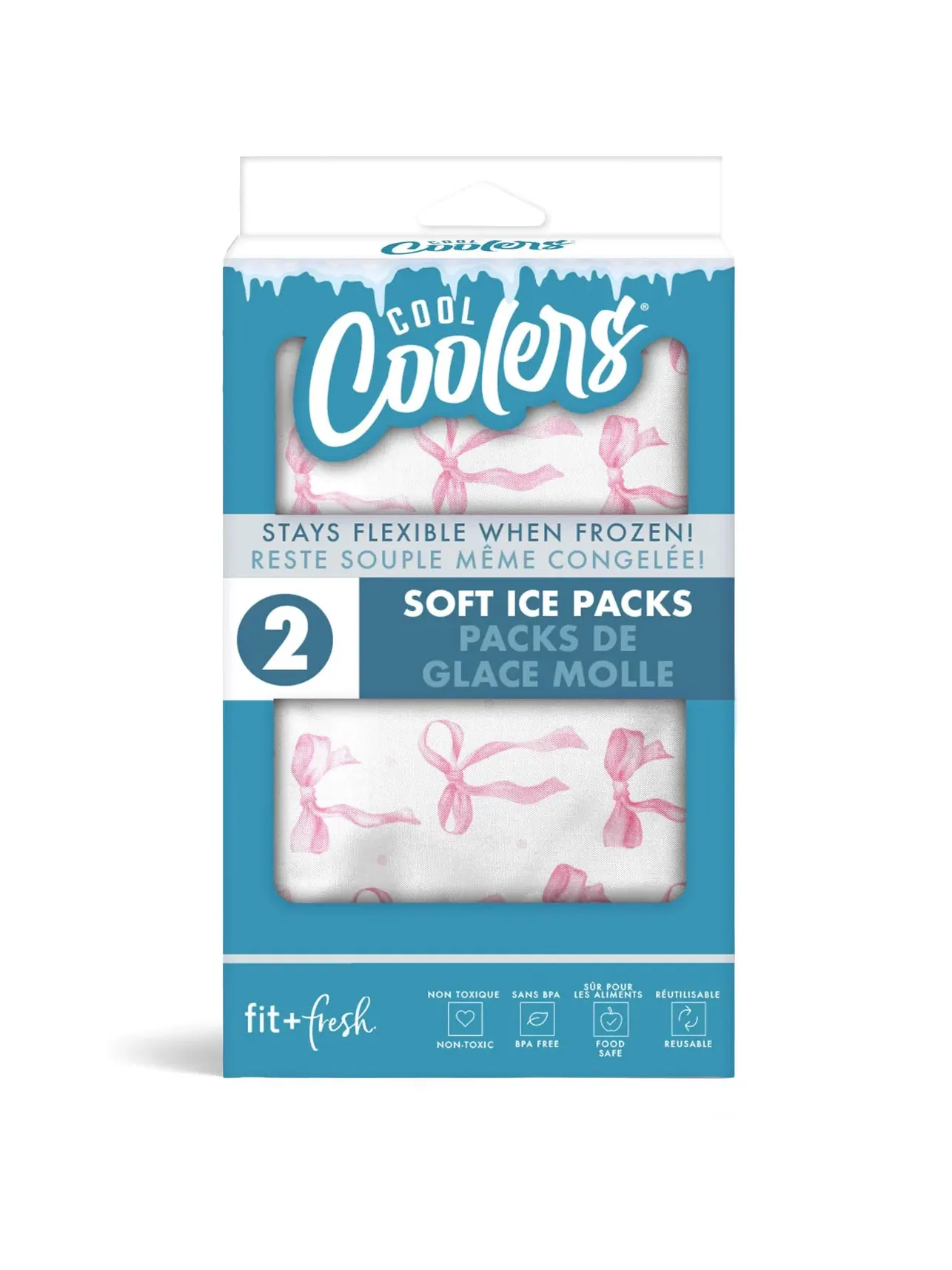 Набор из 2 термосумок Cool Coolers Soft Ice. Fit + Fresh — изображение 2 из 3, розовый