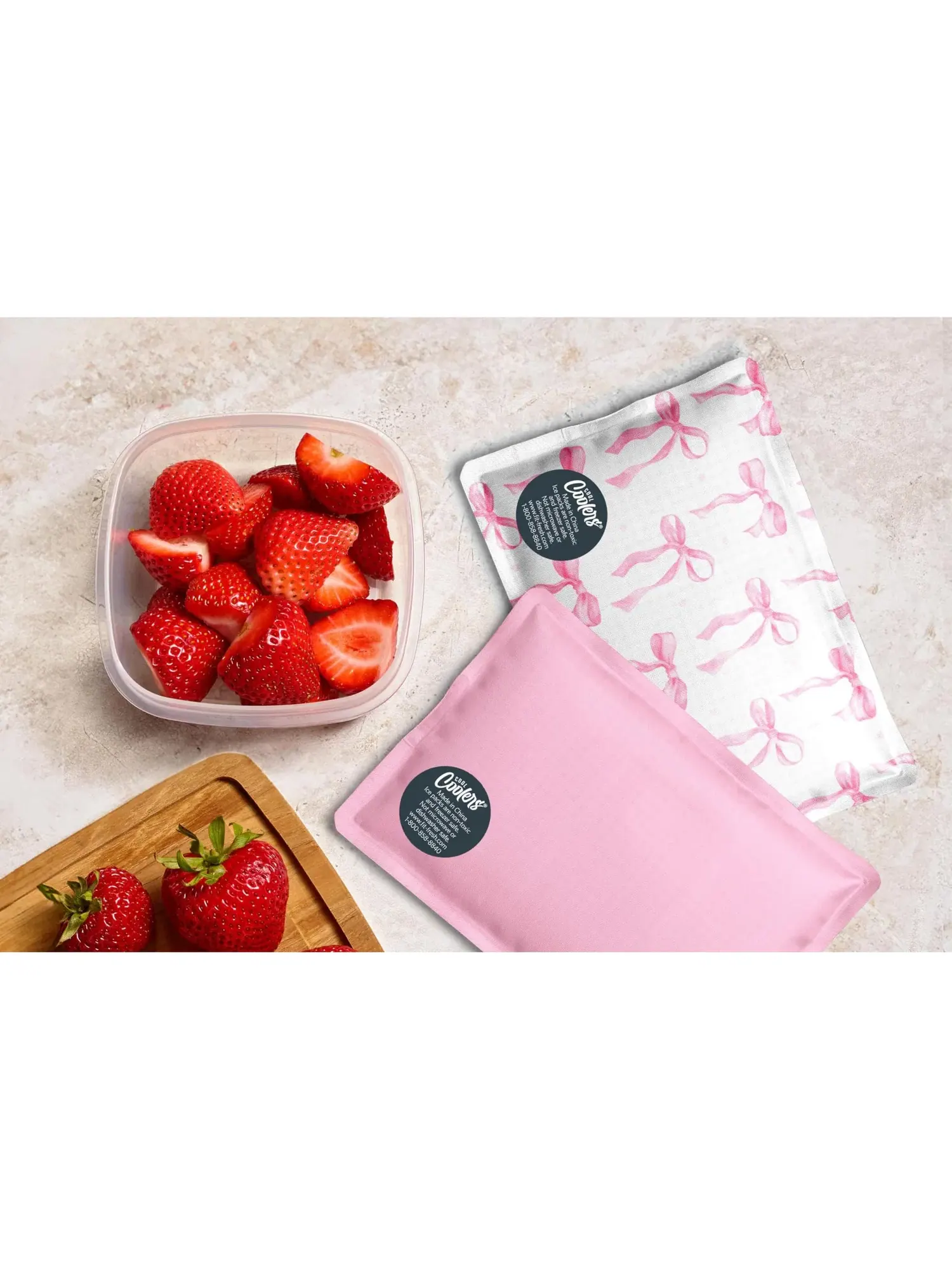 Набор из 2 термосумок Cool Coolers Soft Ice. Fit + Fresh — изображение 3 из 3, розовый