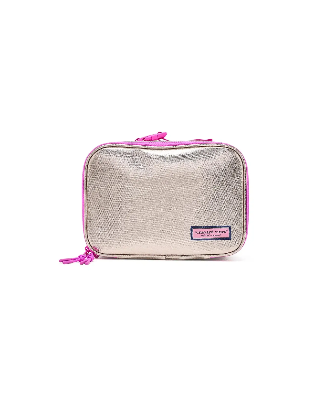 Детская сумка для обеда Metallic Lunch Kids Box Vineyard Vines Kids — изображение 1 из 5, розовый золотистый