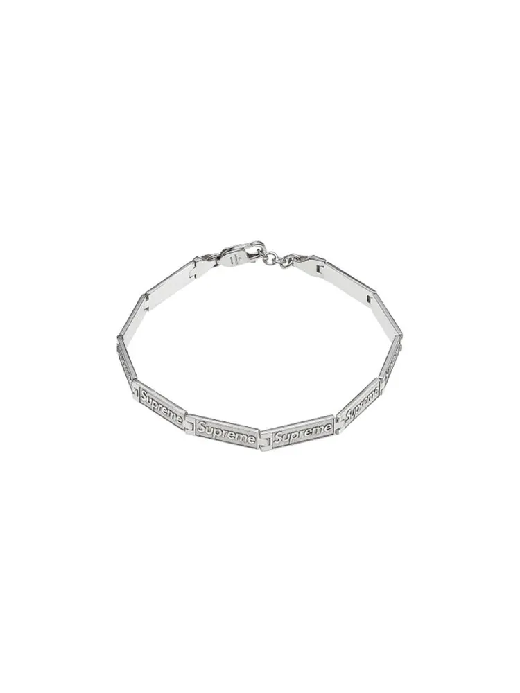 Браслет Supreme x Jacob & Co. Logo Link Bracelet — изображение 1 из 3, оттенок серебристый