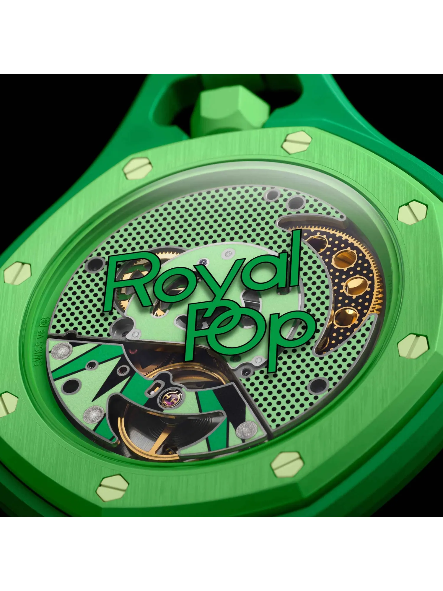 Карманные часы Swatch x Audemars Piguet Royal Pop Lépine — изображение 3 из 7, оттенок зеленый