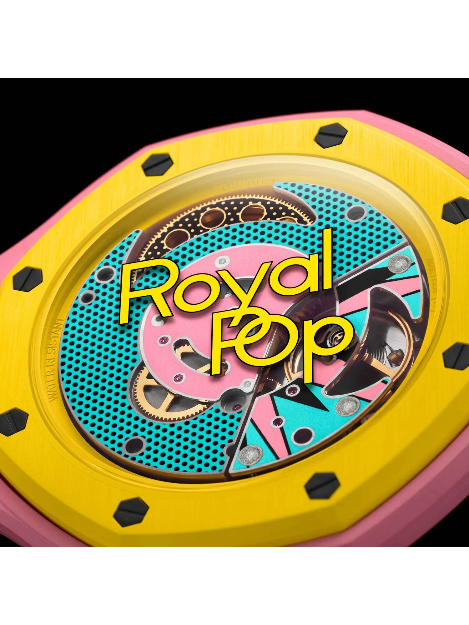 Карманные часы Swatch x Audemars Piguet Royal Pop Savonette, OTG Roz — изображение 3 из 6