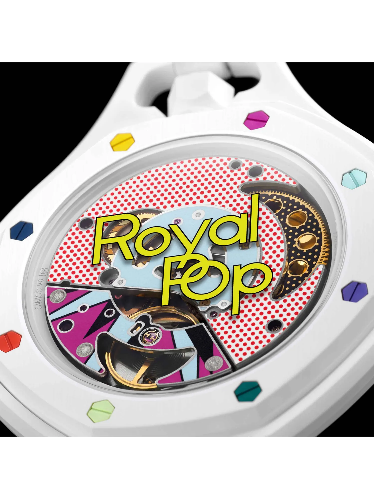 Карманные часы Swatch x Audemars Piguet Royal Pop Lépine, Huit Blanc — изображение 3 из 7