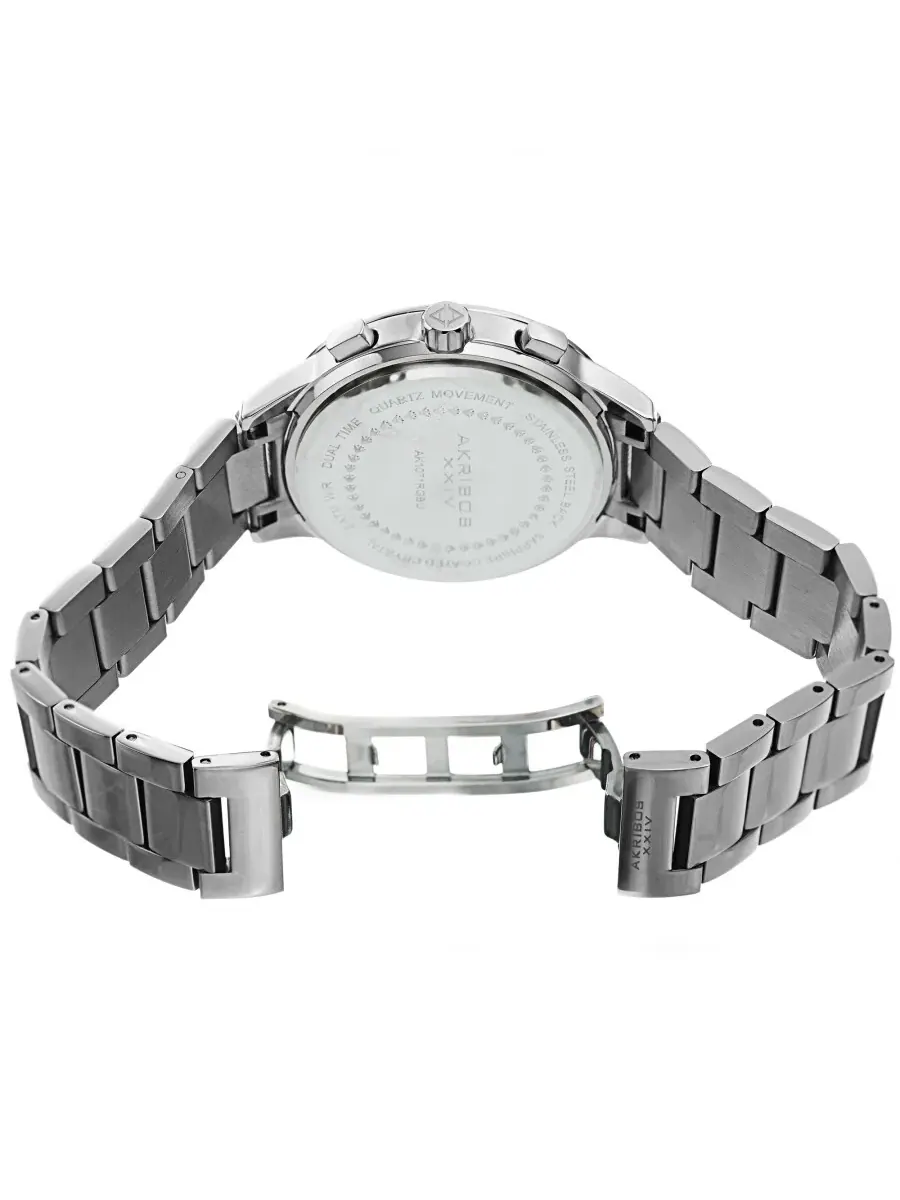 Мужские часы Akribos XXIV Quartz с синим циферблатом и корпусом из нержавеющей стали AK1071SSBU — изображение 4 из 4