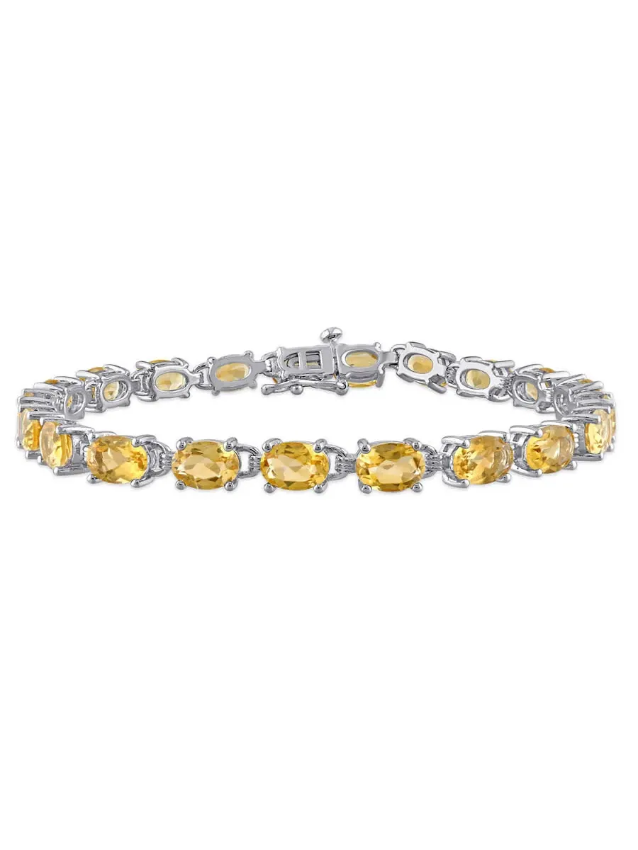 Браслет с цитрином AMOUR 14 3/4 CT TGW в серебре 925 пробы — изображение 1 из 4, оттенок желтый