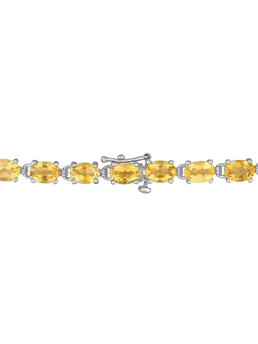 Браслет с цитрином AMOUR 14 3/4 CT TGW в серебре 925 пробы — изображение 2 из 4, оттенок желтый