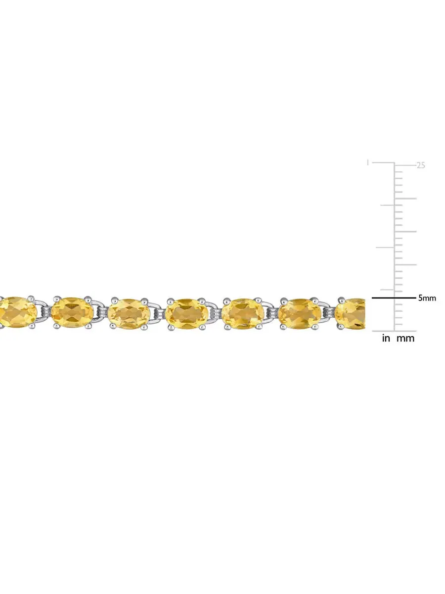 Браслет с цитрином AMOUR 14 3/4 CT TGW в серебре 925 пробы — изображение 3 из 4, оттенок желтый