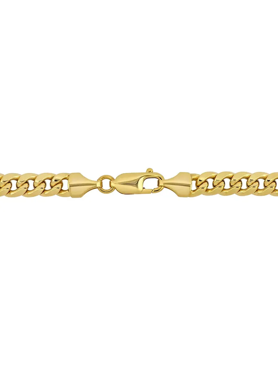 Браслет AMOUR 6,15 мм Miami Cuban Link из 10-каратного желтого золота, 7,5 дюйма — изображение 3 из 3, оттенок желтый