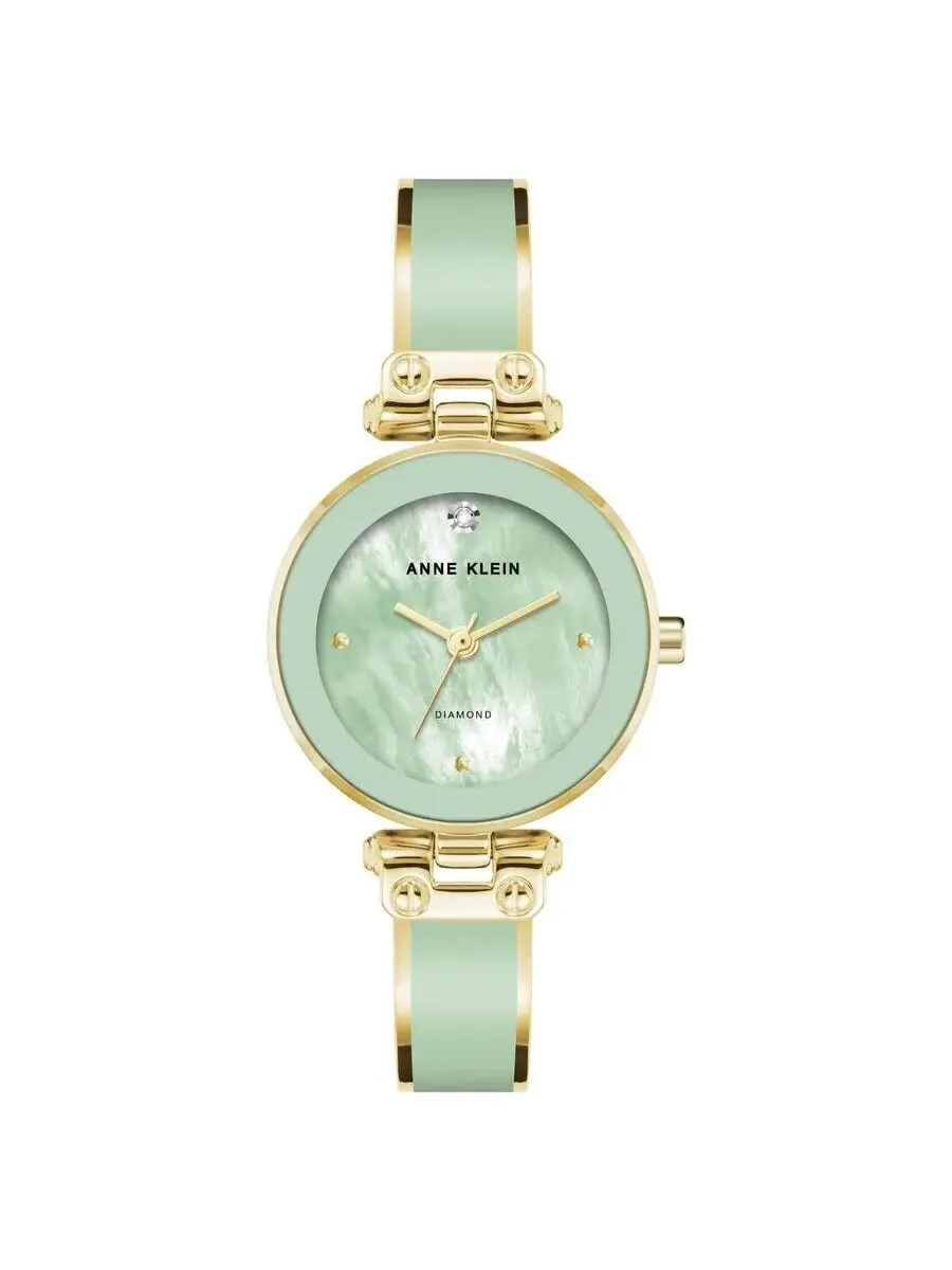 Женские часы Anne Klein с зеленым циферблатом AK/1980MIGB — изображение 1 из 1, оттенок зеленый