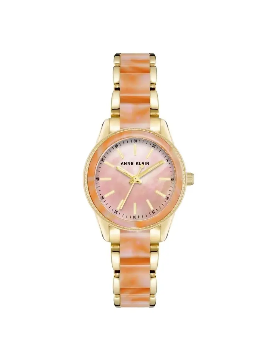 Женские часы Anne Klein с розовым циферблатом AK/3212PEGB — изображение 1 из 1, оттенок оранжевый