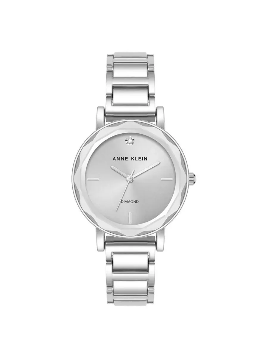 Женские часы Anne Klein с классическим серебристым циферблатом AK/3967SVSV — изображение 1 из 1, оттенок серебряный