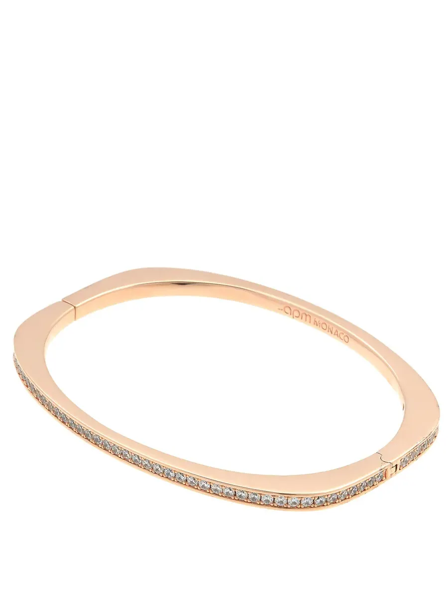 Браслет APM Monaco Rose Alloy с изысканной паве — изображение 3 из 4, оттенок розовый золотистый