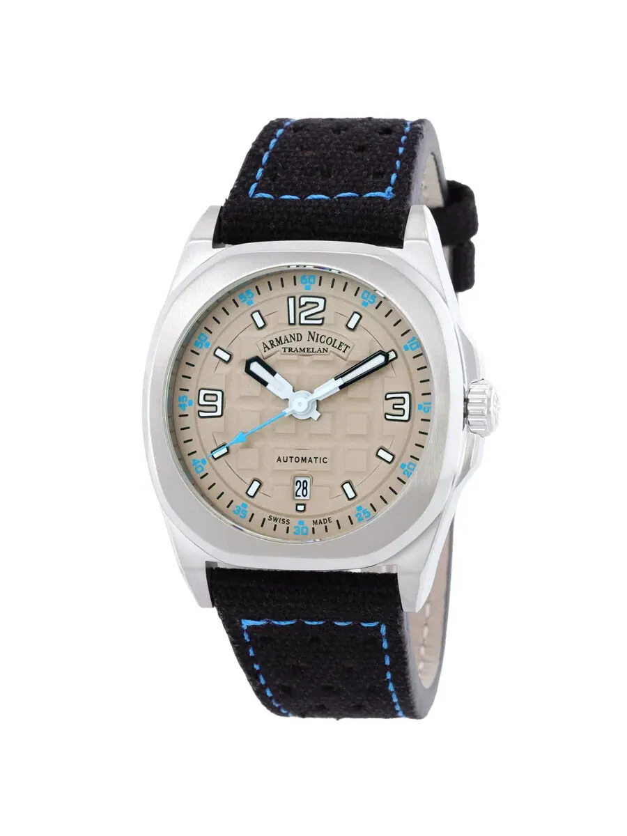 Мужские часы Armand Nicolet JH9 Automatic с серо-голубым циферблатом A660HAA-TZ-P0668NZ8