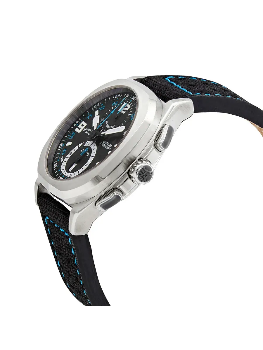 Мужские часы Armand Nicolet JH9 Chronograph Automatic с черным циферблатом A668HAA-NZ-P0668NZ8 — изображение 2 из 3