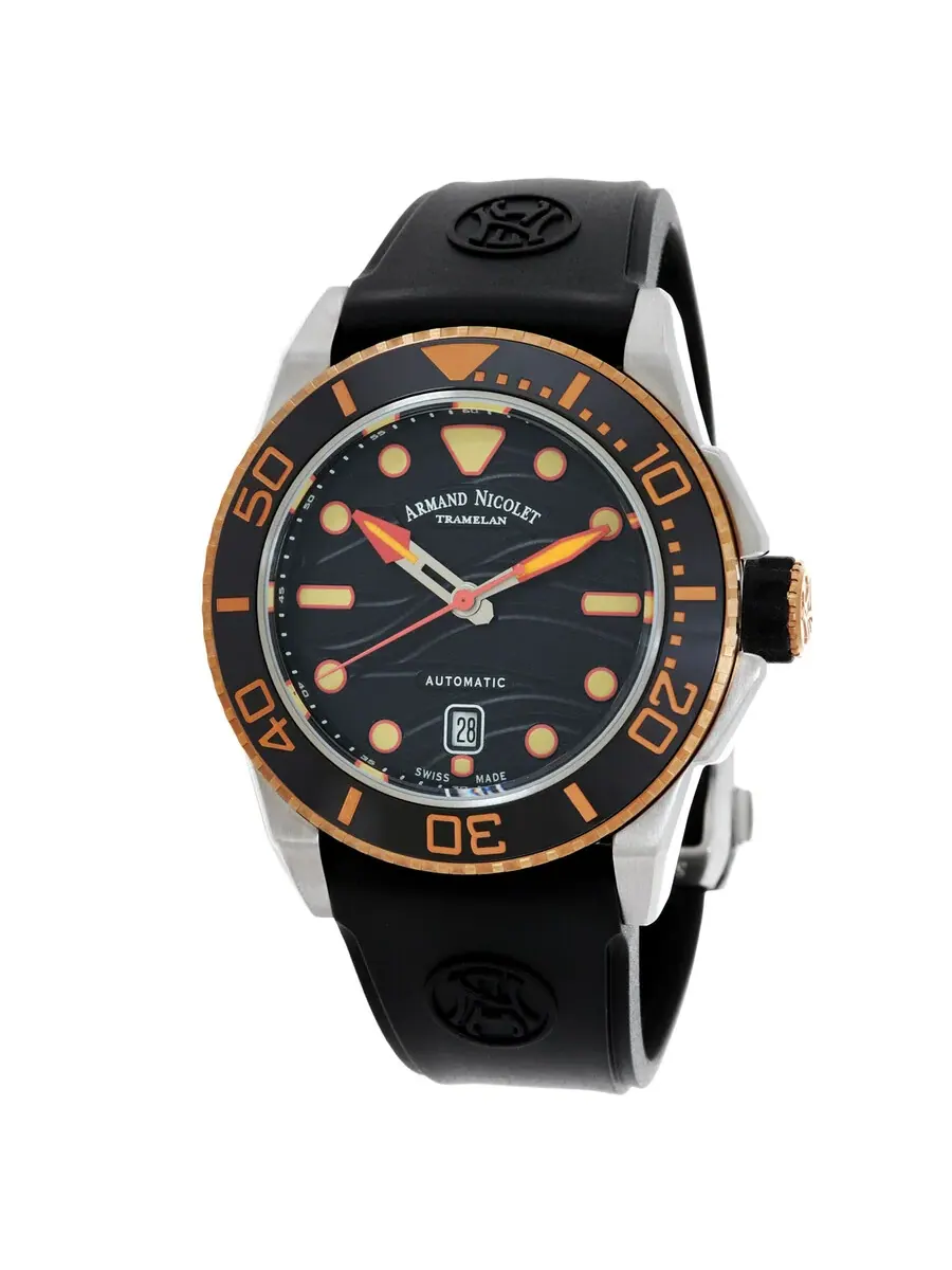 Мужские автоматические часы Armand Nicolet JSH с черным циферблатом A480PSN-NO-GG4710N — изображение 1 из 3, оттенок черный