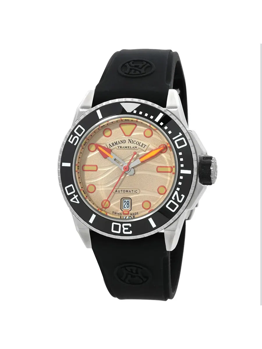 Мужские часы Armand Nicolet JSH Automatic A481PGN-KO-GG2710N — изображение 1 из 3, оттенок черный