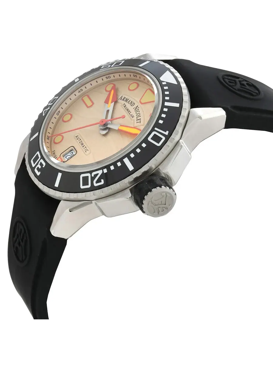 Мужские часы Armand Nicolet JSH Automatic A481PGN-KO-GG2710N — изображение 2 из 3, оттенок черный