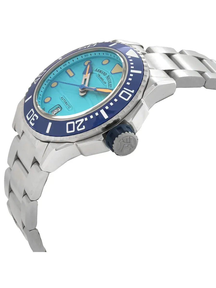Мужские часы Armand Nicolet JSH Automatic A481PGU-TF-MA2481AA — изображение 2 из 3, оттенок синий