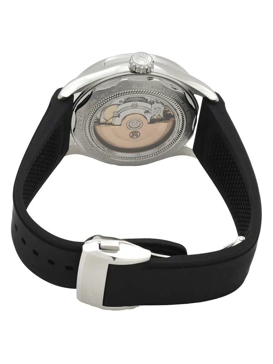 Мужские часы Armand Nicolet M2H Automatic с оранжевым циферблатом A740HNA-OR-GG2710N — изображение 3 из 3, оттенок черный