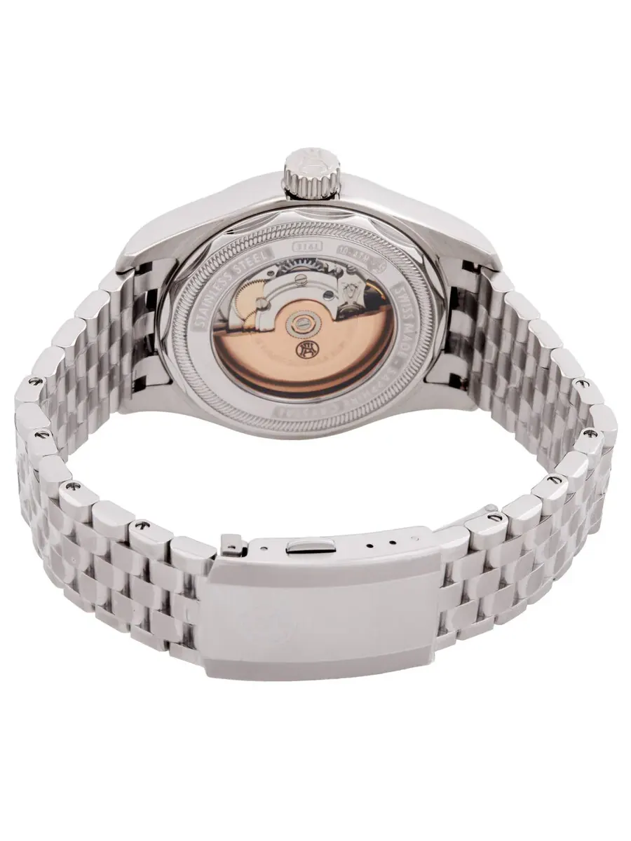 Мужские часы Armand Nicolet MH2 Automatic с серым циферблатом A640A-GR-BMA22640A — изображение 3 из 3, оттенок серебряный