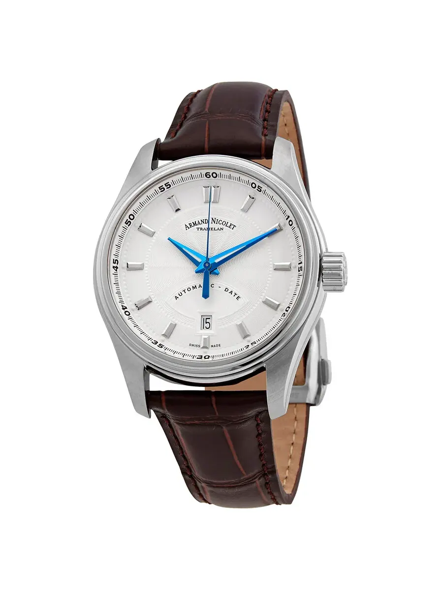 Мужские автоматические часы Armand Nicolet MH2 с серебристым циферблатом A640A-AG-P840MR2 — серебристый