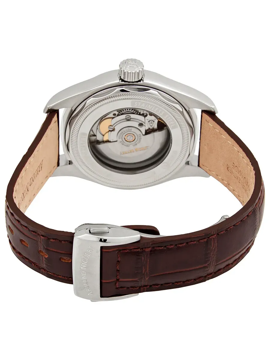 Мужские автоматические часы Armand Nicolet MH2 с серебристым циферблатом A640A-AG-P840MR2 — изображение 3 из 3