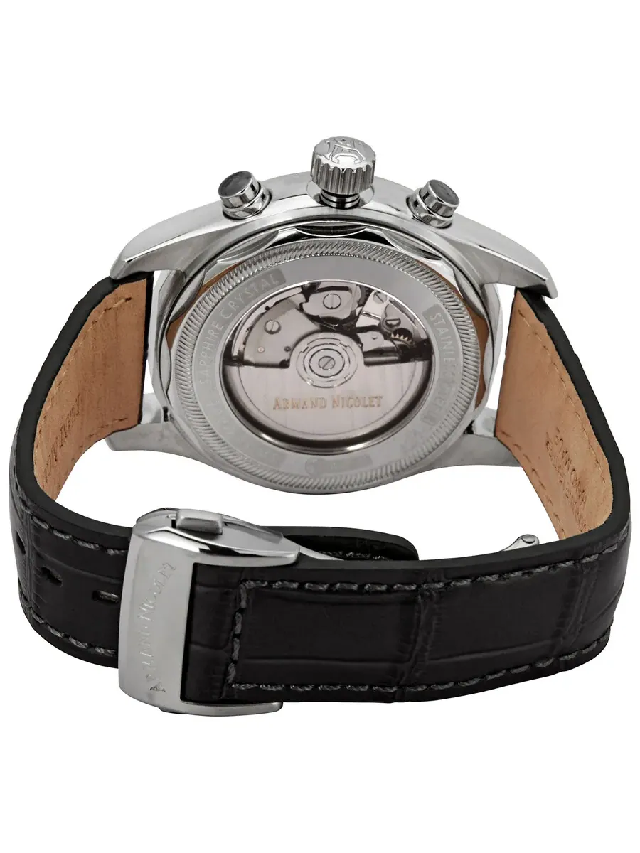 Мужские часы Armand Nicolet MH2 Chronograph Automatic с серым циферблатом A647A-GR-P840GR2 — изображение 3 из 3