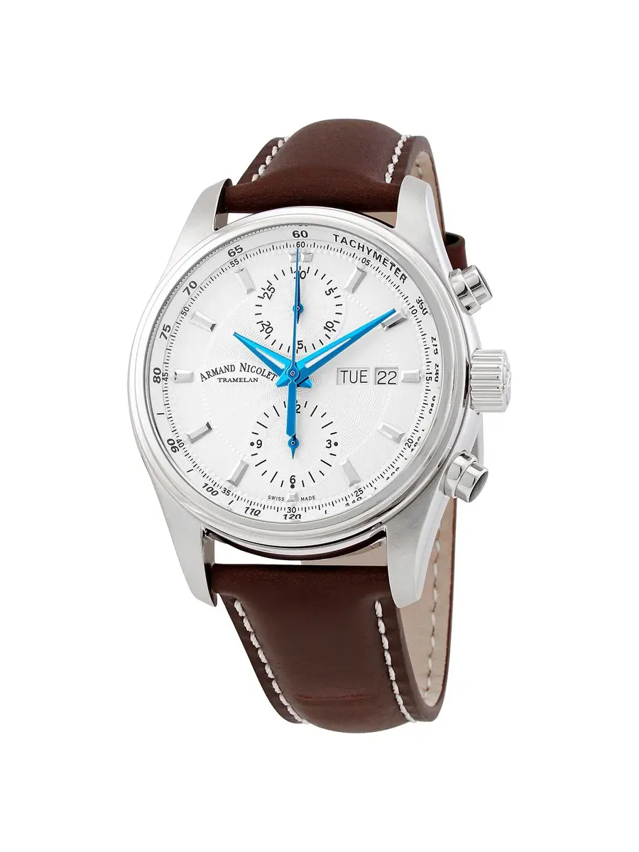 Мужские автоматические часы Armand Nicolet MH2 с серебристым циферблатом, модель A647A-AG-P140MR2 — изображение 1 из 3