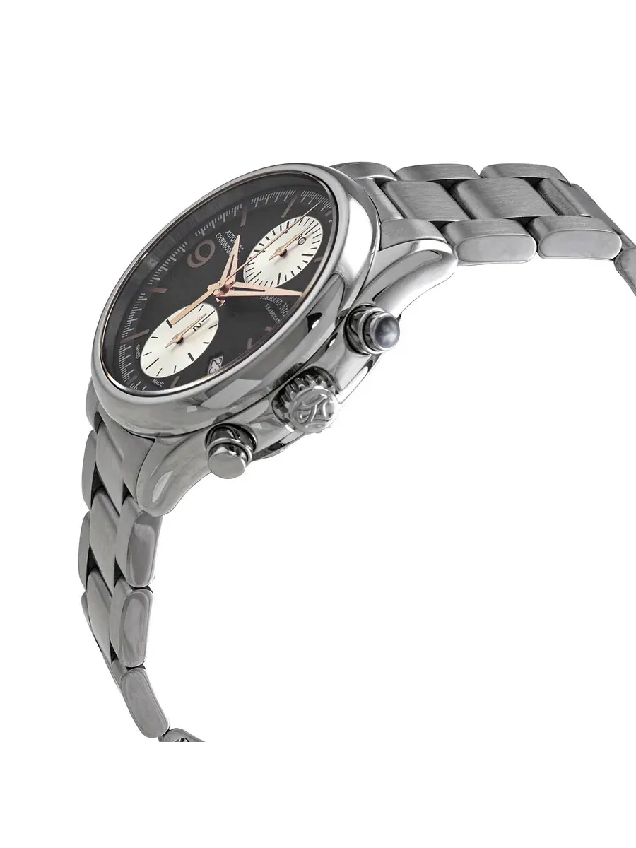 Мужские часы Armand Nicolet MHA Chronograph Automatic с черным циферблатом A844HAA-NS-M2850A — изображение 2 из 3