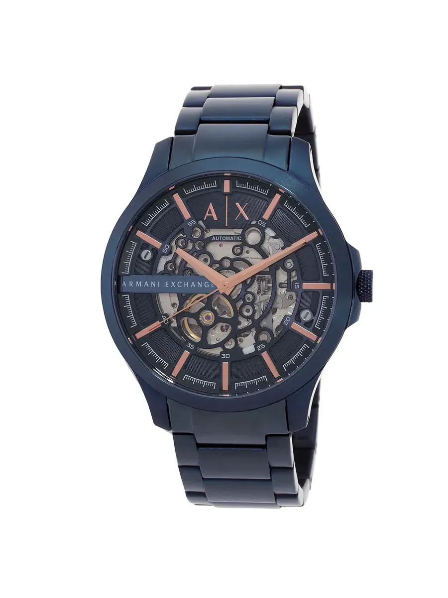 Мужские часы Armani Exchange с автоматическим механизмом и синим циферблатом AX2457 — изображение 1 из 3, оттенок синий