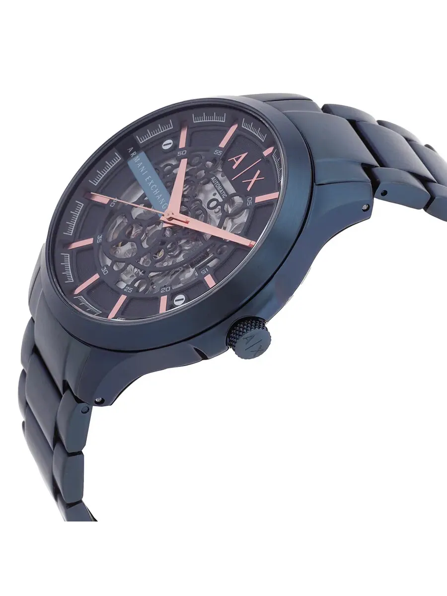 Мужские часы Armani Exchange с автоматическим механизмом и синим циферблатом AX2457 — изображение 2 из 3, оттенок синий