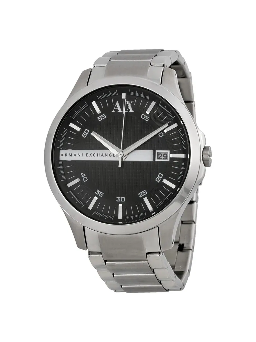 Мужские часы Armani Exchange AX2103 с черным циферблатом и стальным корпусом — изображение 1 из 4, оттенок серебряный