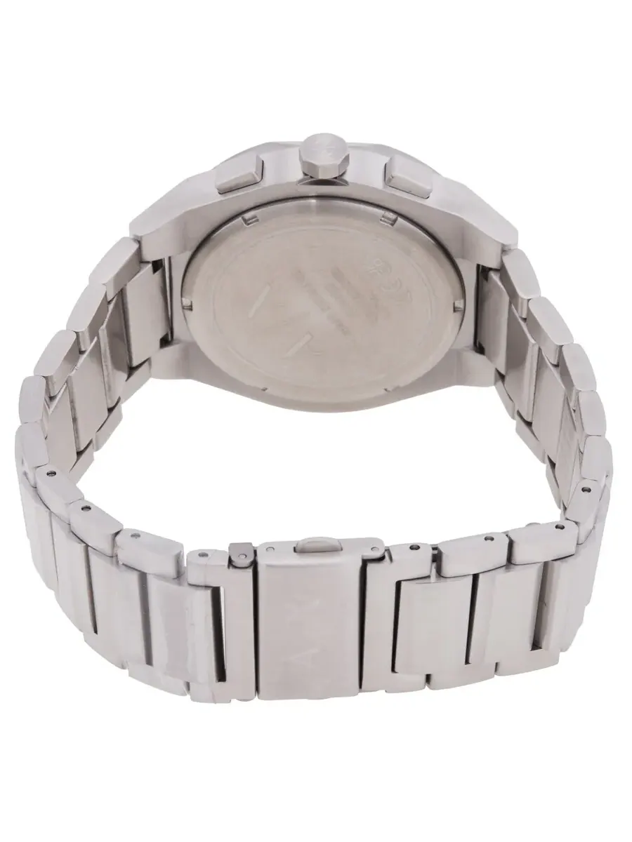 Мужские часы Armani Exchange Rafael Chronograph Quartz с черным циферблатом AX4186 — изображение 3 из 3, оттенок серебряный